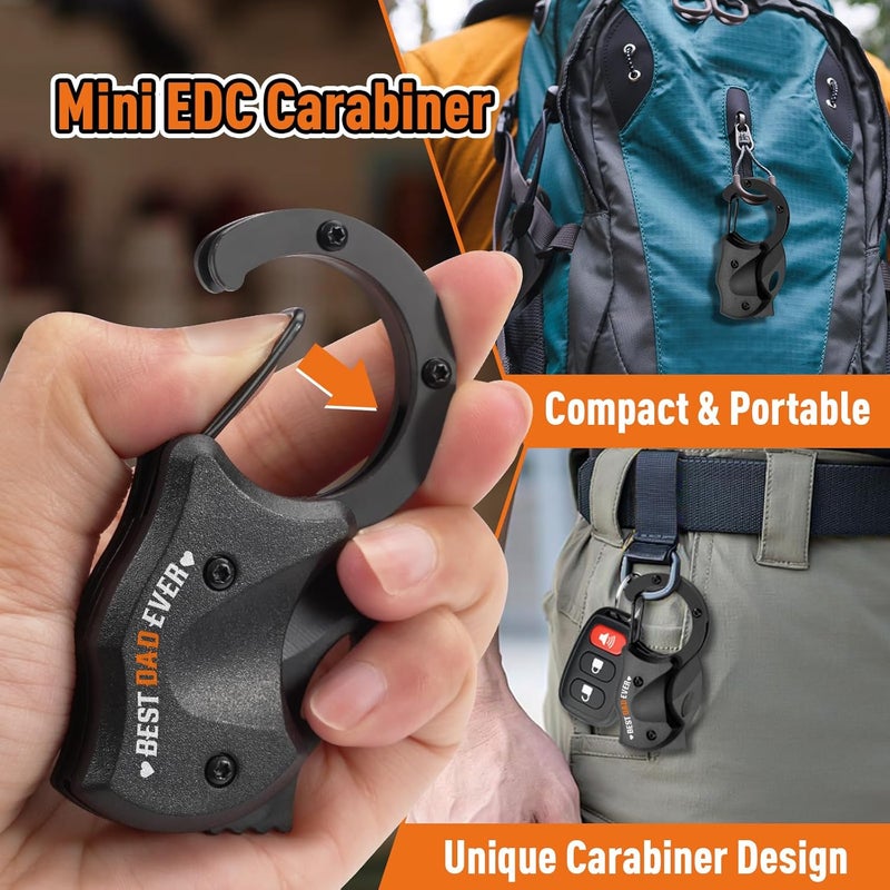 ZOOI Gifts for Dad, Valentines Day Gifts for Him Pocket Carabiner Gadgets, Anniversary Birthday Gift for Men Dad Husband Him, Mens Valentines Gift for EDC Gadgets Tools for Dad - Image 5
